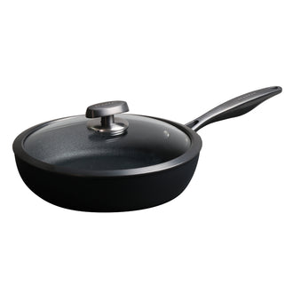 Padella alta con coperchio in vetro "Pro SB+ Induction" cm Ø28/l 2,4