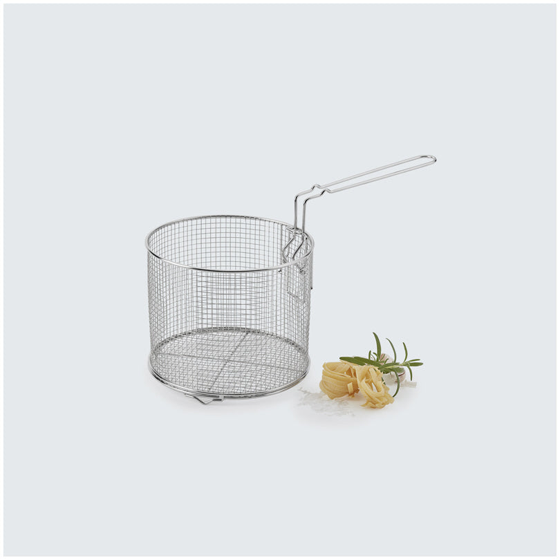 Cestello per frittura  "TechnIQ" alto con manico laterale rimovibile cm Ø20x15,5