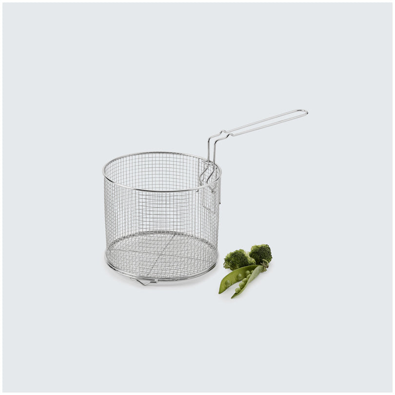 Cestello per frittura  "TechnIQ" alto con manico laterale rimovibile cm Ø20x15,5