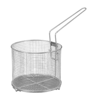 Cestello per frittura  "TechnIQ" alto con manico laterale rimovibile cm Ø20x15,5