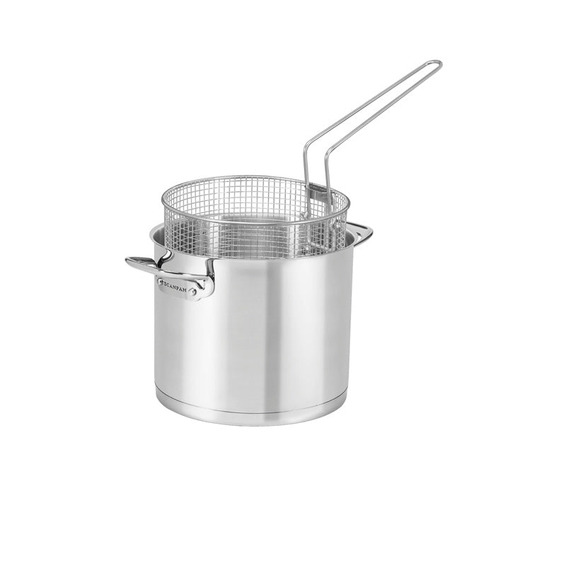 Cestello per frittura  "TechnIQ" alto con manico laterale rimovibile cm Ø20x15,5