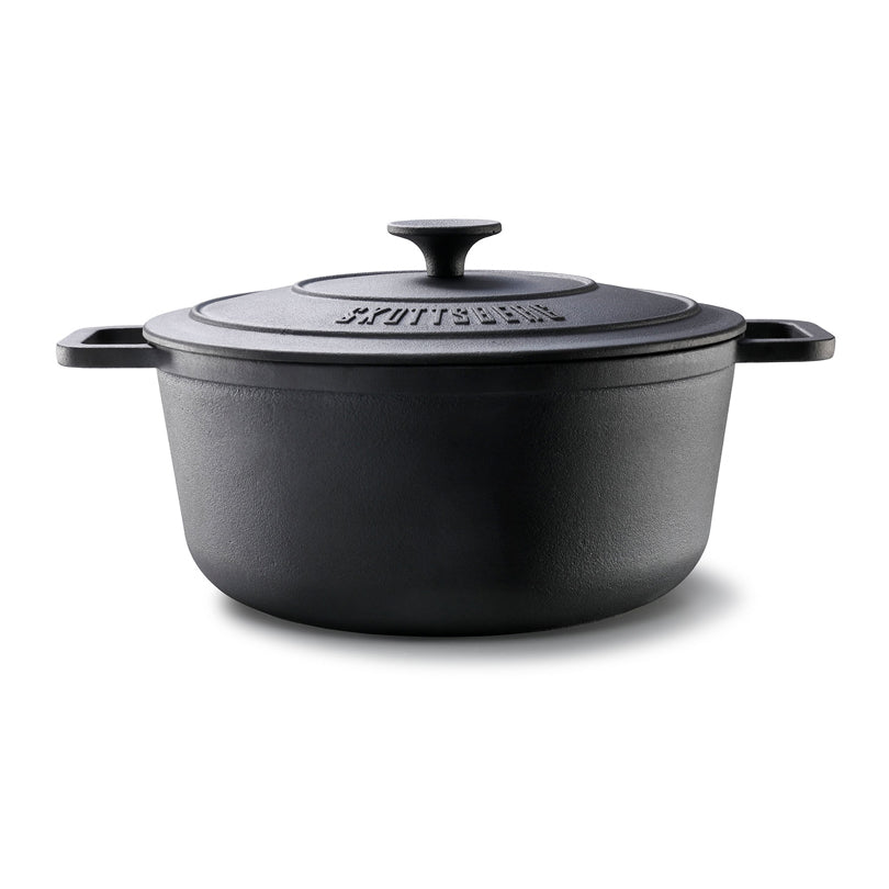 Casseruola con coperchio "Cast Iron", alta cm Ø28x13/l 5,5