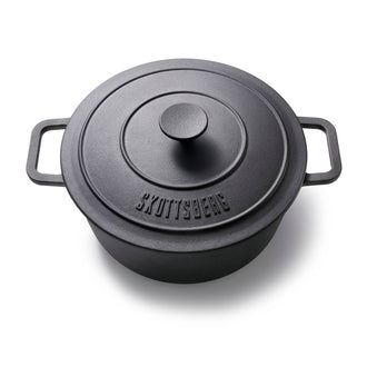 Casseruola con coperchio "Cast Iron", alta cm Ø28x13/l 5,5