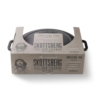 Casseruola con coperchio "Cast Iron", bassa cm Ø31,5x6/l 3