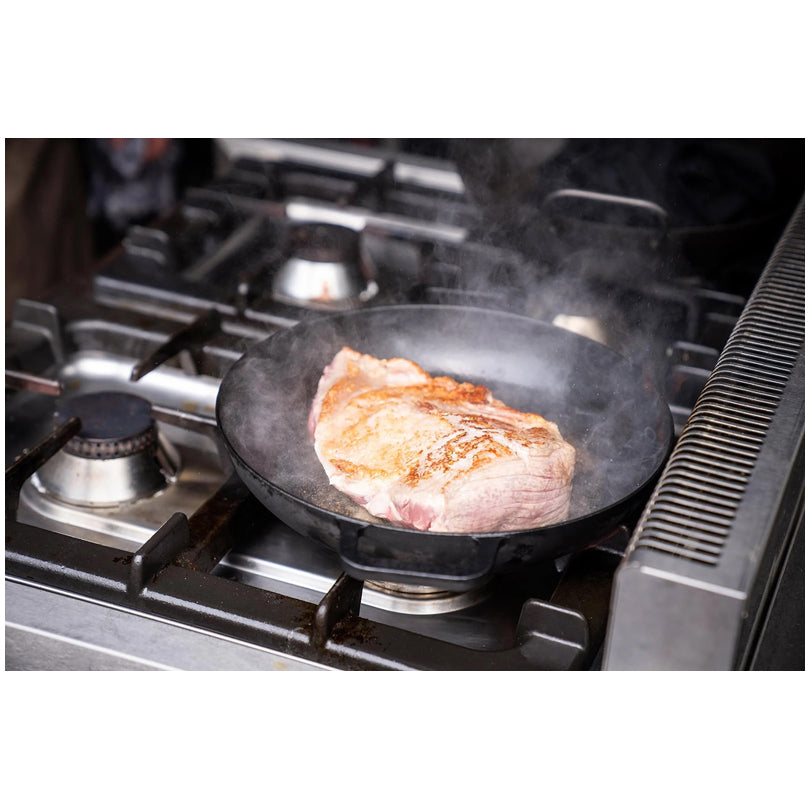 Casseruola con coperchio "Cast Iron", bassa cm Ø31,5x6/l 3