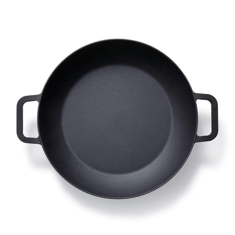 Casseruola con coperchio "Cast Iron", bassa cm Ø31,5x6/l 3