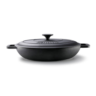 Casseruola con coperchio "Cast Iron", bassa cm Ø31,5x6/l 3