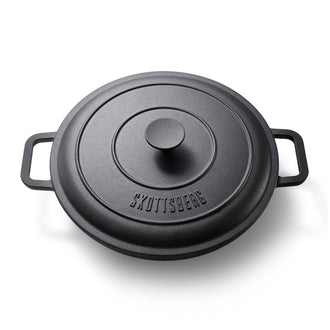 Casseruola con coperchio "Cast Iron", bassa cm Ø31,5x6/l 3