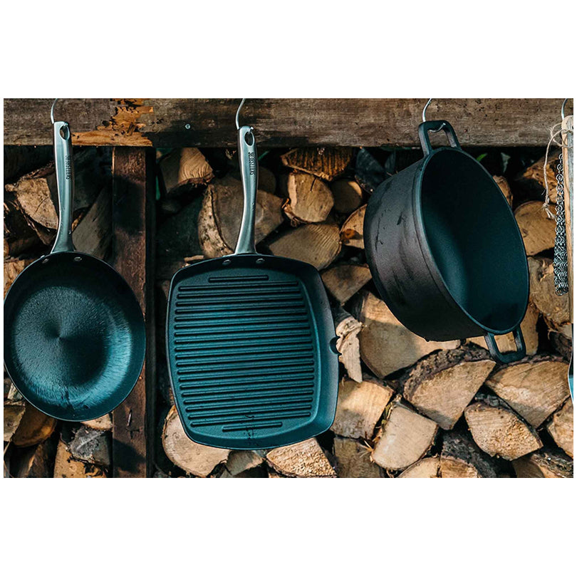 Graticola "Cast Iron", quadrata cm 28x28x3,5