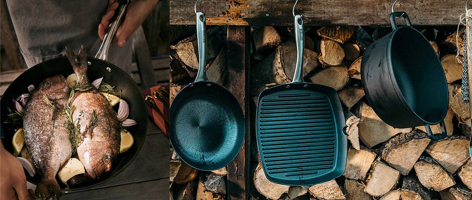 Graticola "Cast Iron", quadrata cm 24x24x3,5