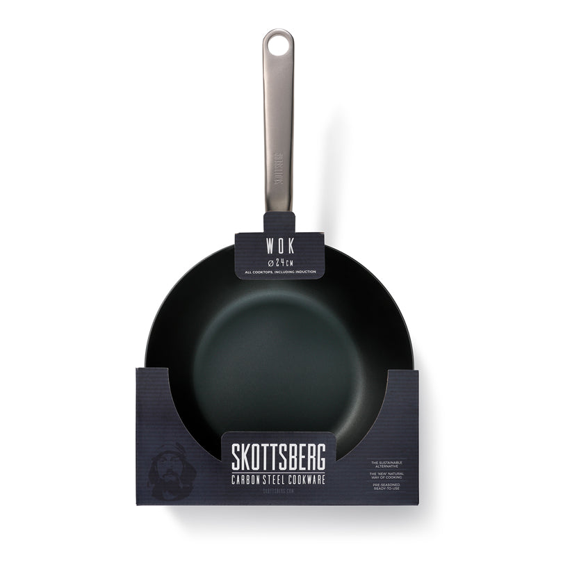 Padella Wok "Carbon Steel" cm Ø24x7