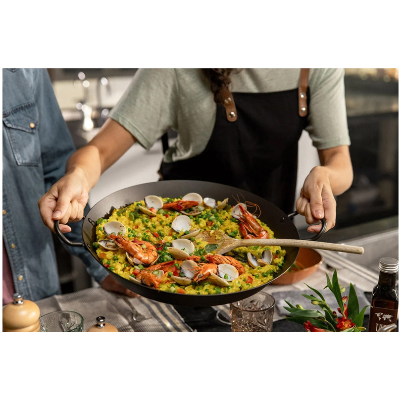 Padella per Paella "Carbon Steel" con 2 manici laterali cm Ø38x5