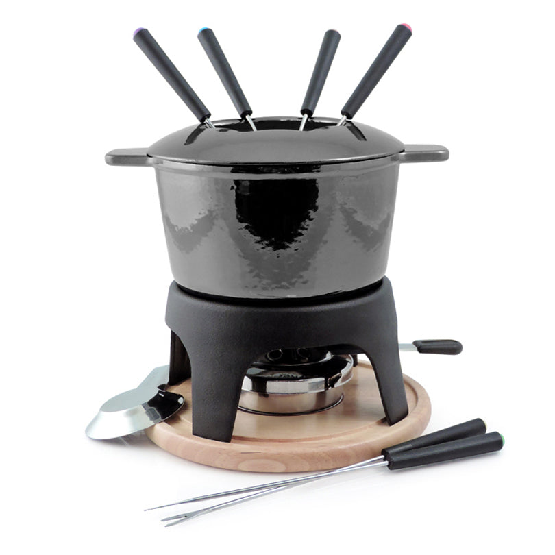 Servizio fonduta "Sierra" 11 pezzi, metallizzato l 1,6/cm 20,5x21