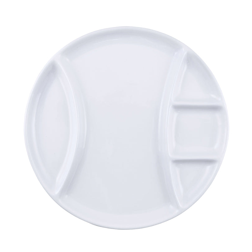 Piatto fonduta/raclette tondo, confezione 4 pezzi cm Ø25,5