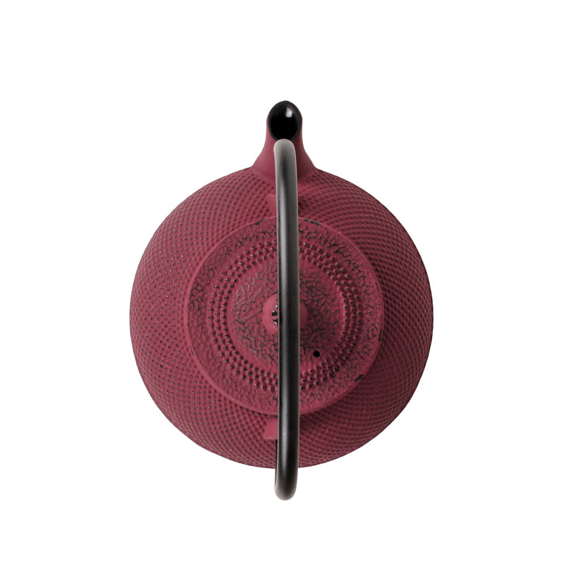 Teiera ghisa con filtro inox "Emai", magenta l 0,9