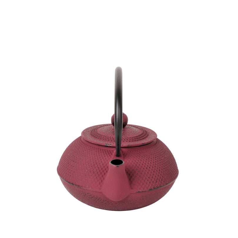 Teiera ghisa con filtro inox "Emai", magenta l 0,9