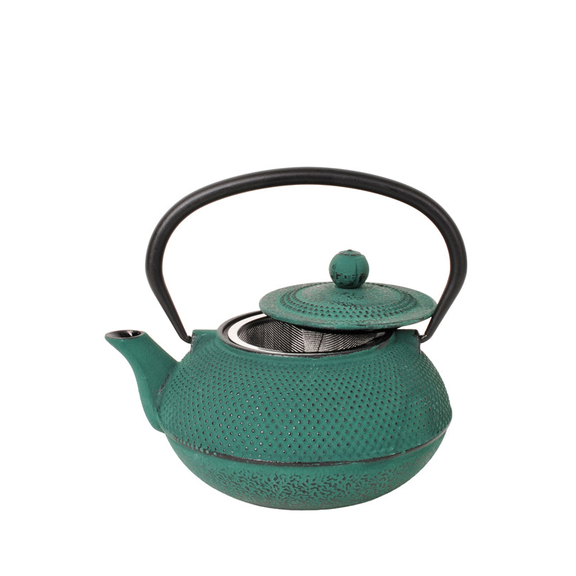 Teiera ghisa con filtro inox "Emai", verde scuro l 0,9