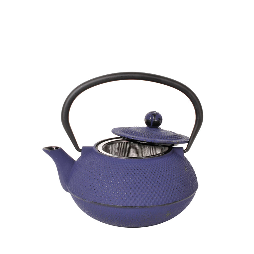 Teiera ghisa con filtro inox "Emai", blu l 0,9