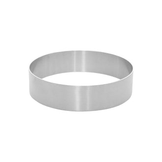 Anello/Coppapasta liscio per dolci cm Ø18x6