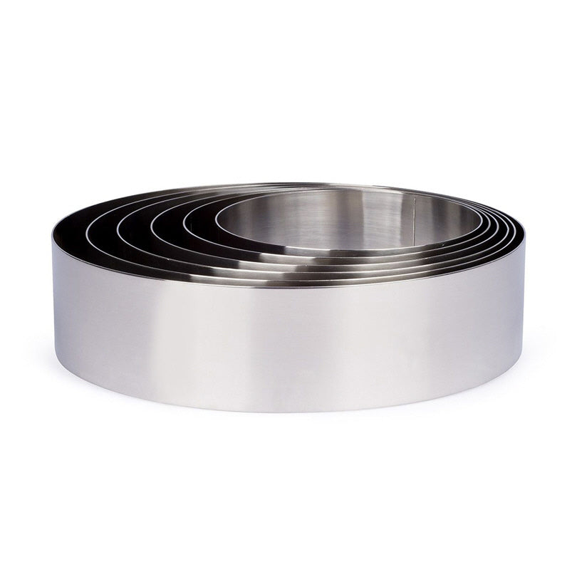 Anello/Coppapasta liscio per dolci cm Ø20x6