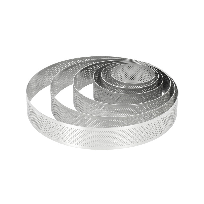 Anello/Coppapasta microforato per dolci cm Ø9x3,5
