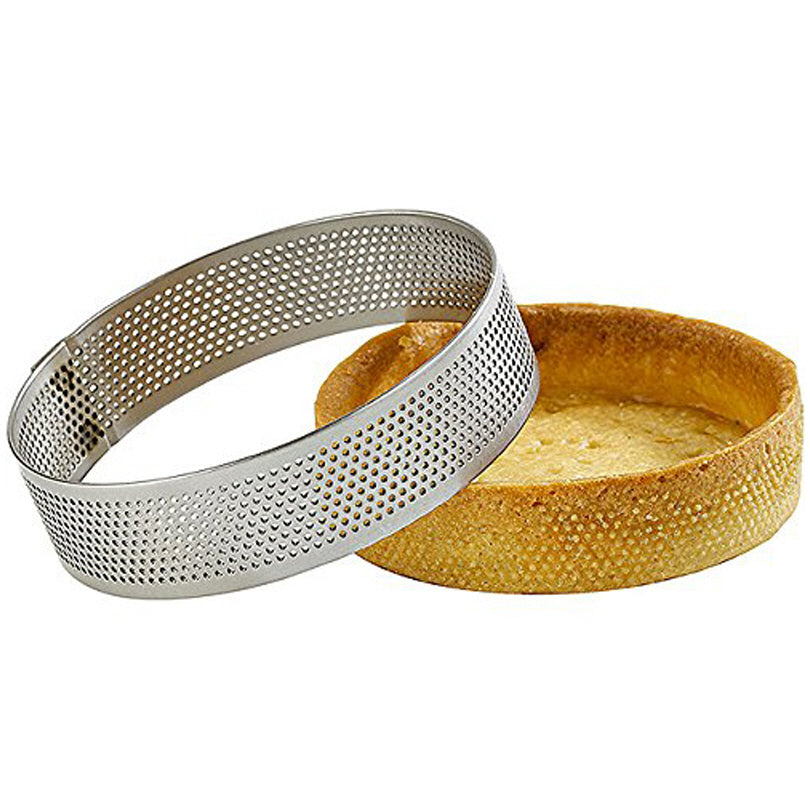 Anello/Coppapasta microforato per dolci cm Ø15x3,5