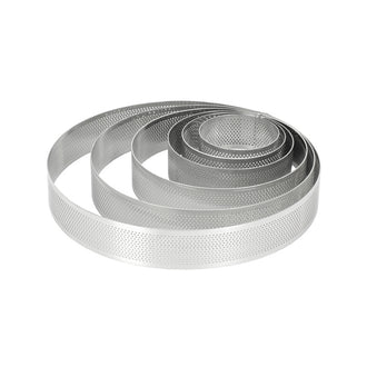 Anello/Coppapasta microforato per dolci cm Ø19x3,5
