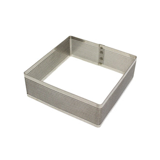 Anello/Coppapasta quadro microforato per dolci cm 11x11x3,5