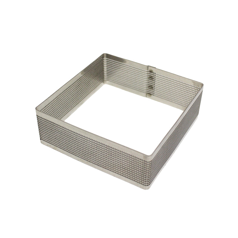 Anello/Coppapasta quadro microforato per dolci cm 11x11x3,5