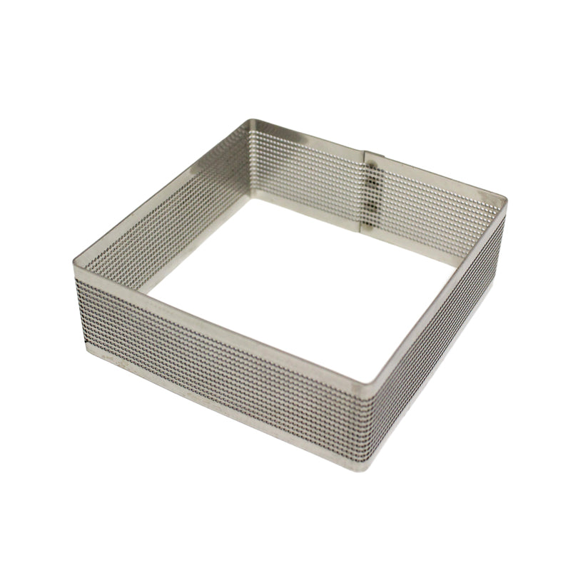 Anello/Coppapasta quadro microforato per dolci cm 21x21x3,5