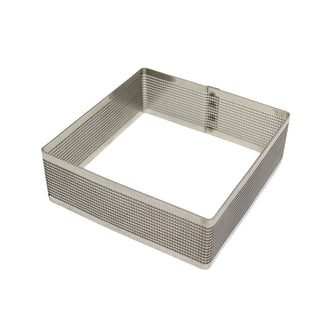 Anello/Coppapasta quadro microforato per dolci cm 21x21x3,5