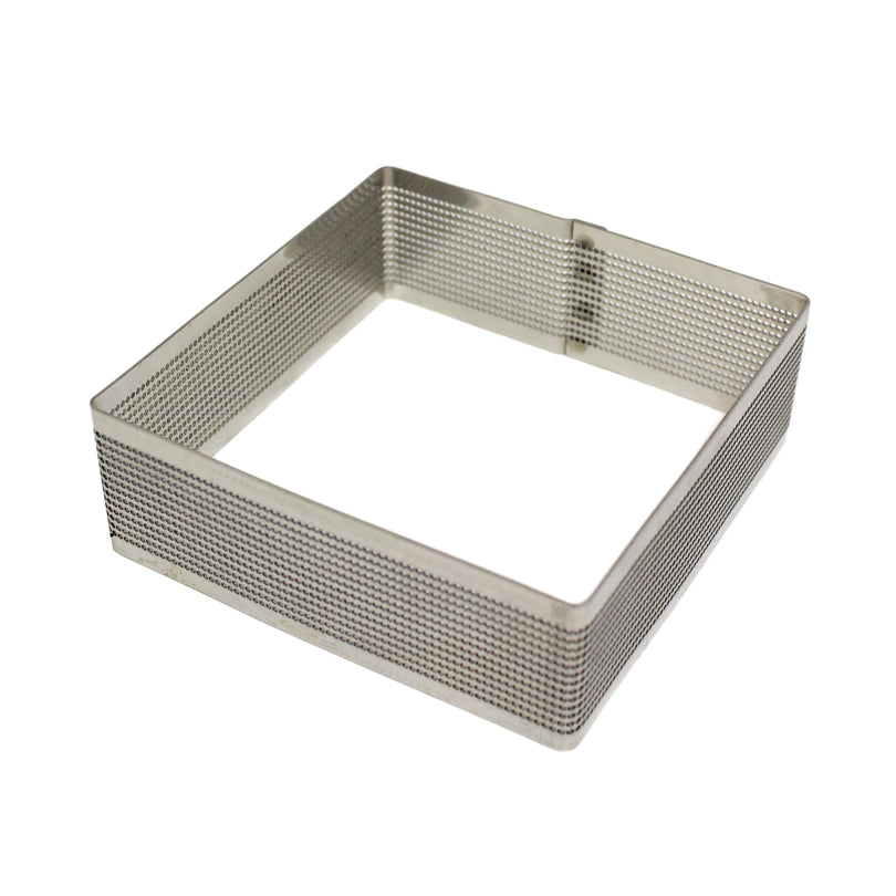 Anello/Coppapasta quadro microforato per dolci cm 23x23x3,5