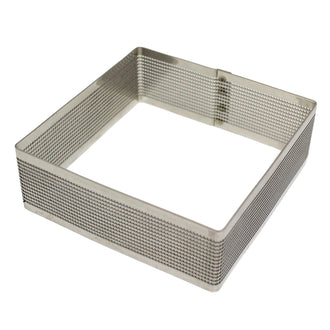Anello/Coppapasta quadro microforato per dolci cm 27x27x3,5