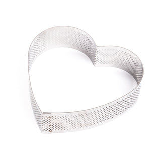 Coppapasta cuoriforme microforato per dolci cm 16x3,5