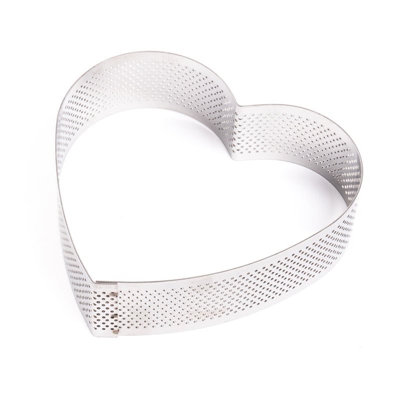 Coppapasta cuoriforme microforato per dolci cm 18x3,5