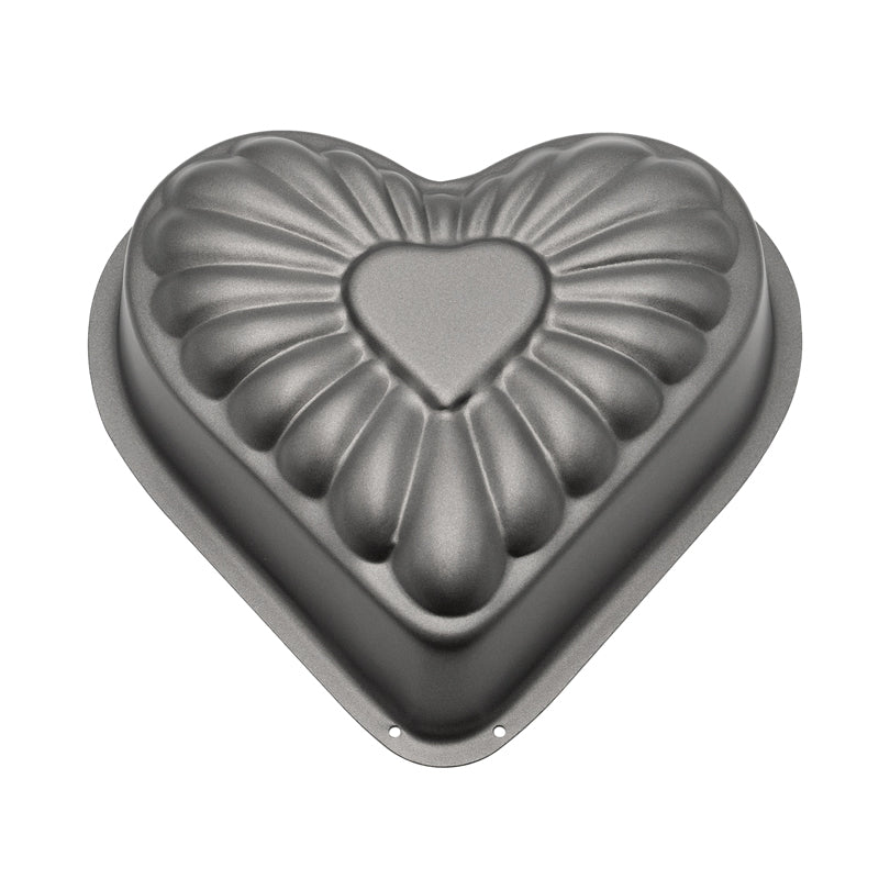 Stampo 3-D "Cuore" con rivestimento antiaderente l 1,8/cm 23x23x6