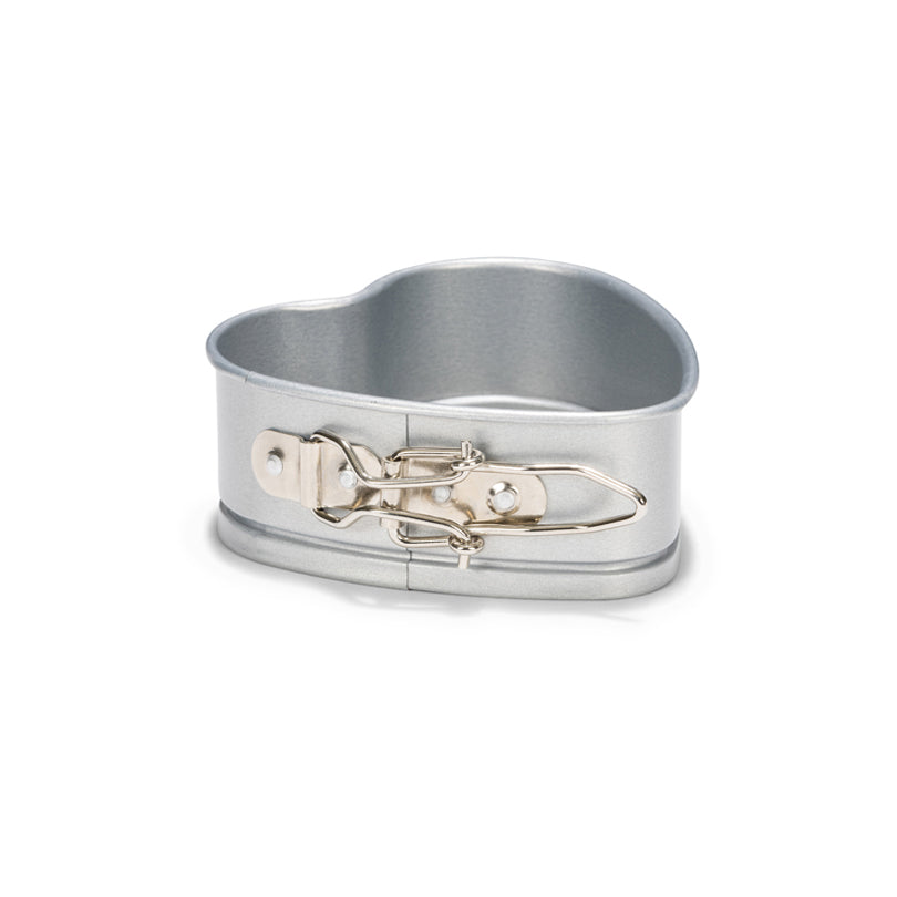 Tortiera a forma di cuore "Silver Top" cm 12
