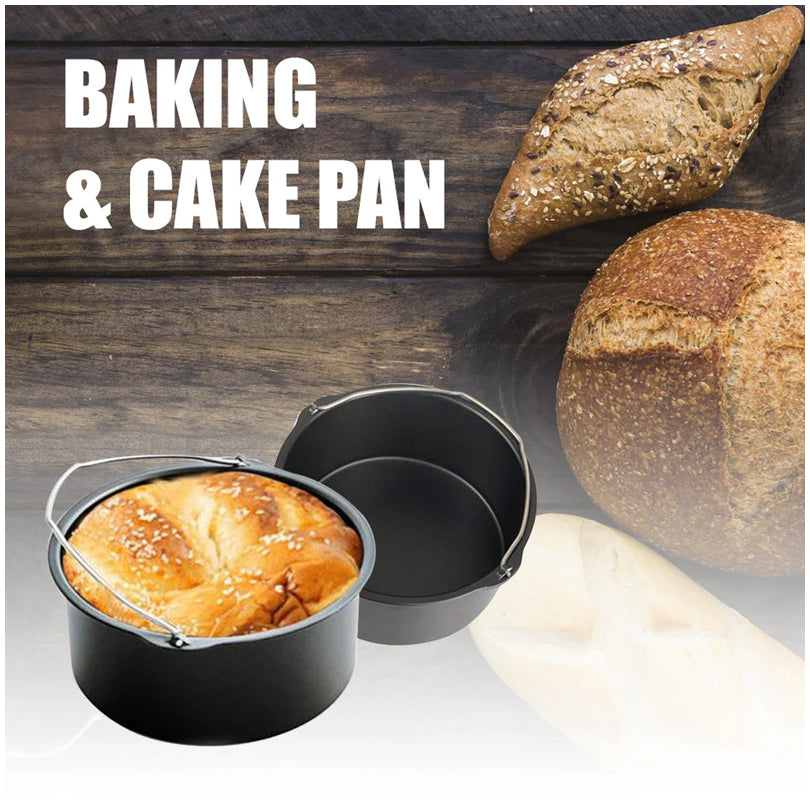 Stampo torta alto con manglia, adatto per friggitrice ad aria calda cm Ø20x7,5