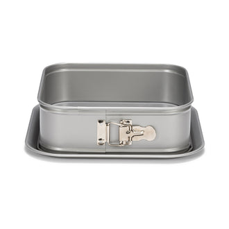 Tortiera Silver Top con cerniera quadrata cm 24x24