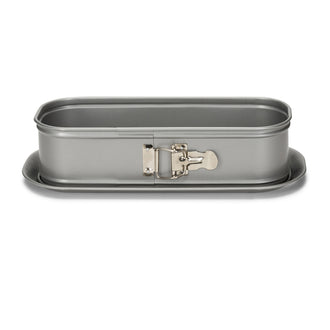 Tortiera apribile rettangolare per Plumecake Silver Top cm 30x8,5