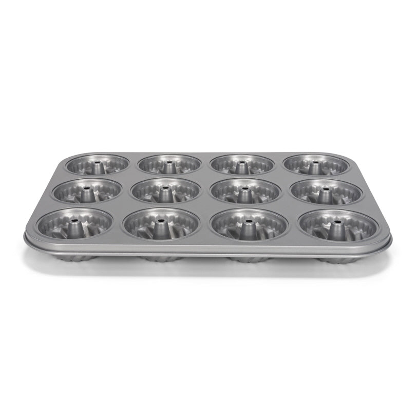 Teglia per mini ciambella "Silver Top"  con 12 cavità cm 35x26x3