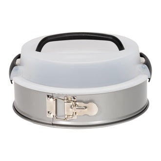 Tortiera apribile con coperchio per trasporto Silver Top cm Ø24x11,5