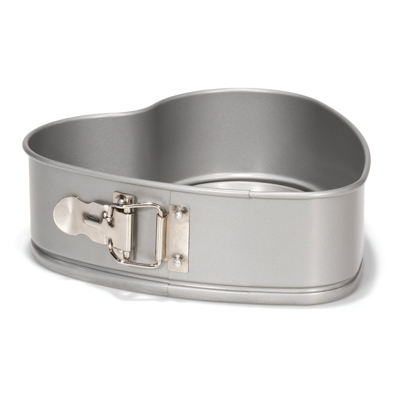 Tortiera apribile cuoriforme "Silver Top" cm 20x6