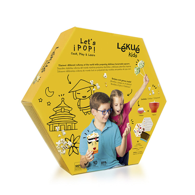 Set Pop Corn per bambini "Let's Pop!"