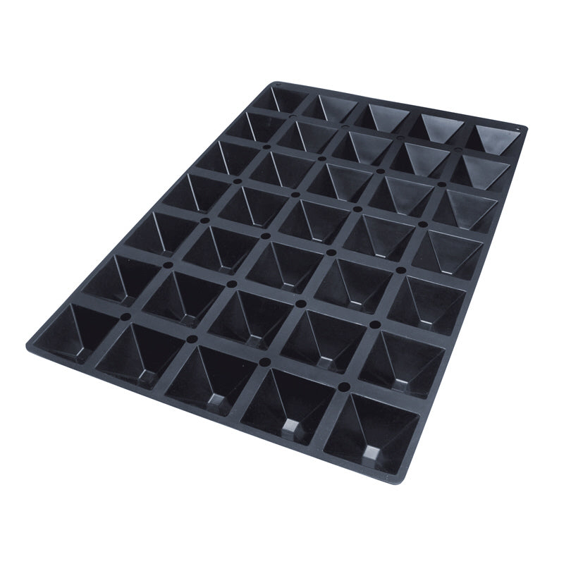 Stampo "Piramide" "Professional" con 35 cavità cm 6,5x3,5/ml 60