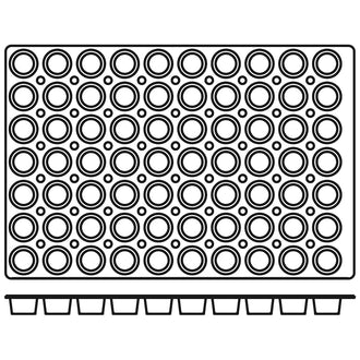 Stampo mini muffin "Professional" con 70 cavità cm 4,8x3/ml 40
