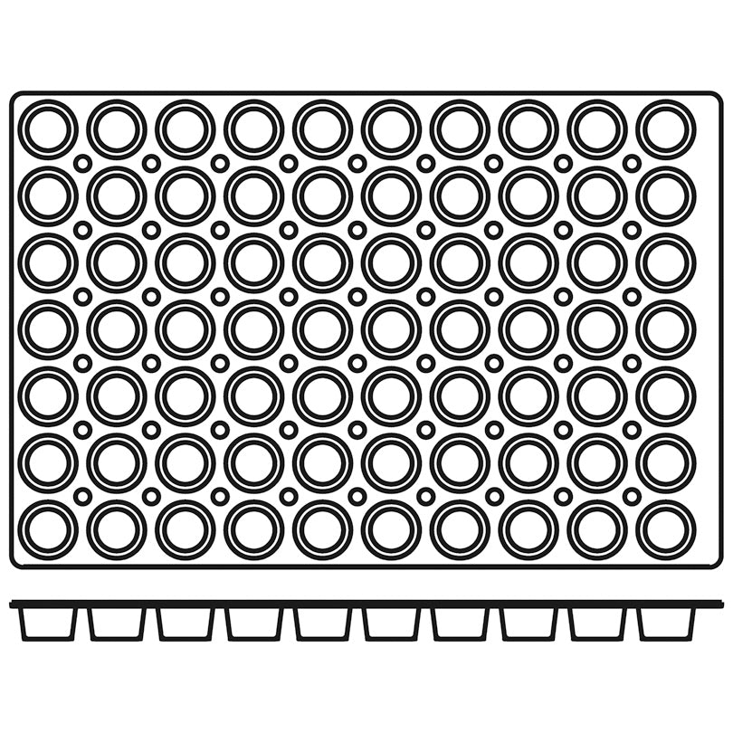 Stampo mini muffin "Professional" con 70 cavità cm 4,8x3/ml 40