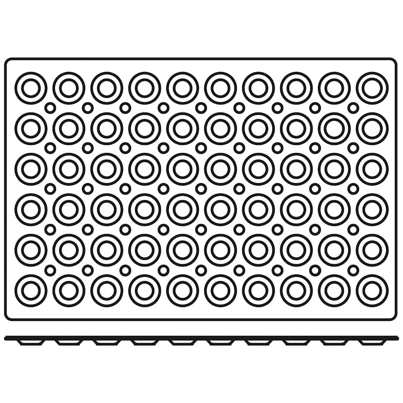 Stampo mini tartelette "Professional" con 60 cavità cm60x40/ml 20