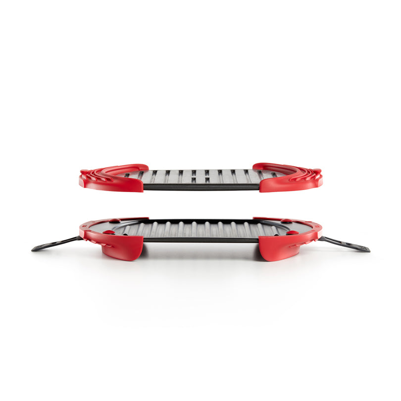 Grill per microonde XL per 3-4 persone, a 2 pezzi cm 27x20,7x4,4