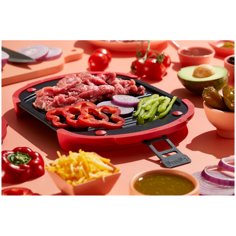 Grill per microonde XL per 3-4 persone, a 2 pezzi cm 27x20,7x4,4